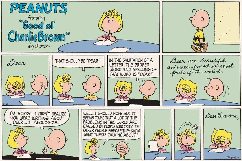 63 Yıl Sonra Hâlâ Zekice: Peanuts'ın En İkonik Sally Alıntısı