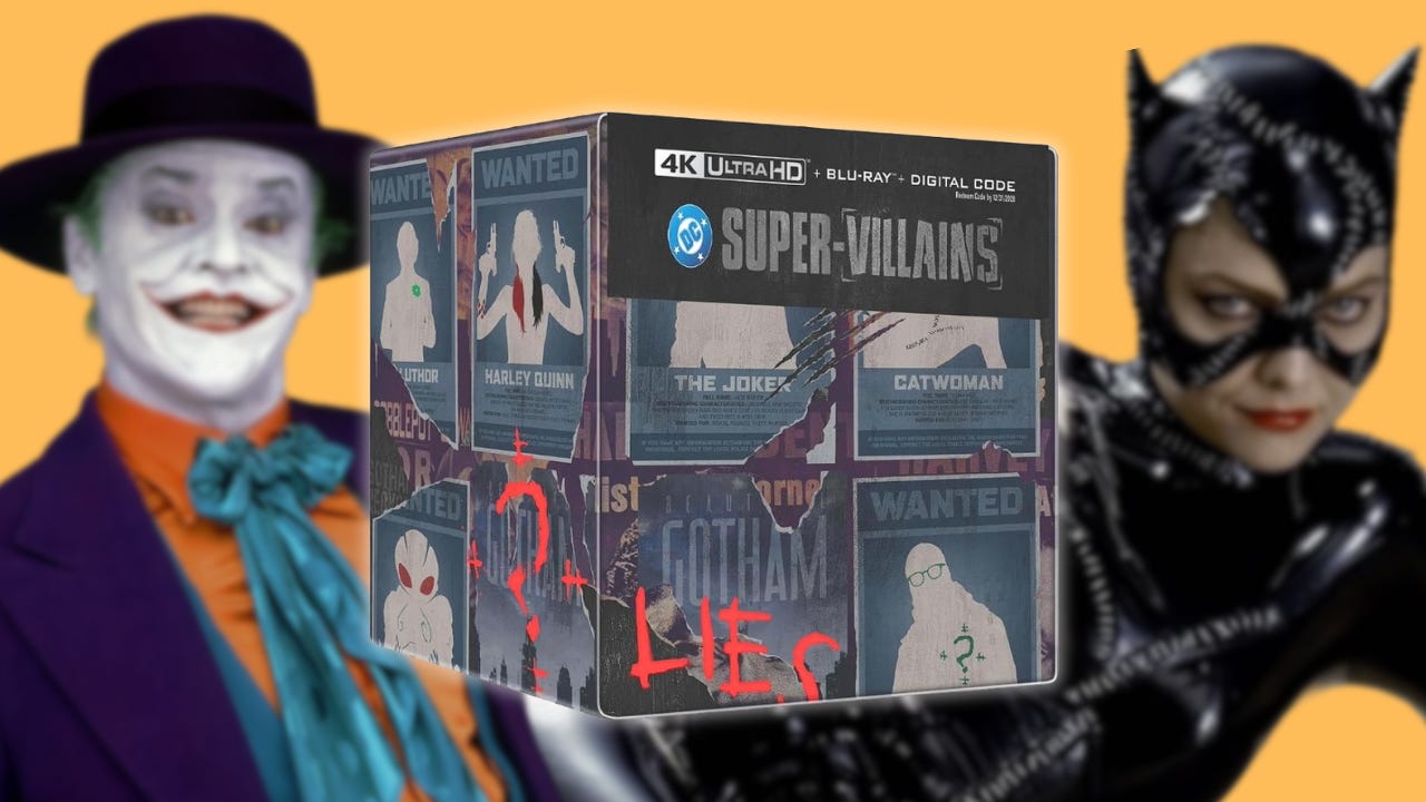 DC Kötü Adamları 4K Steelbook Koleksiyonu Karanlıkta Parlıyor