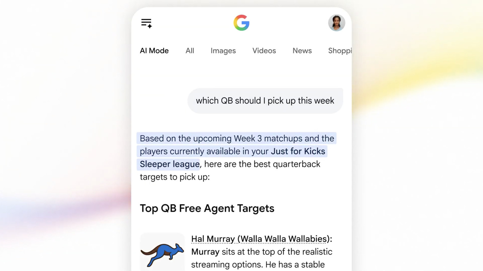 Google AI Mode ile Fantezi Futbol Koçunuz Oldu