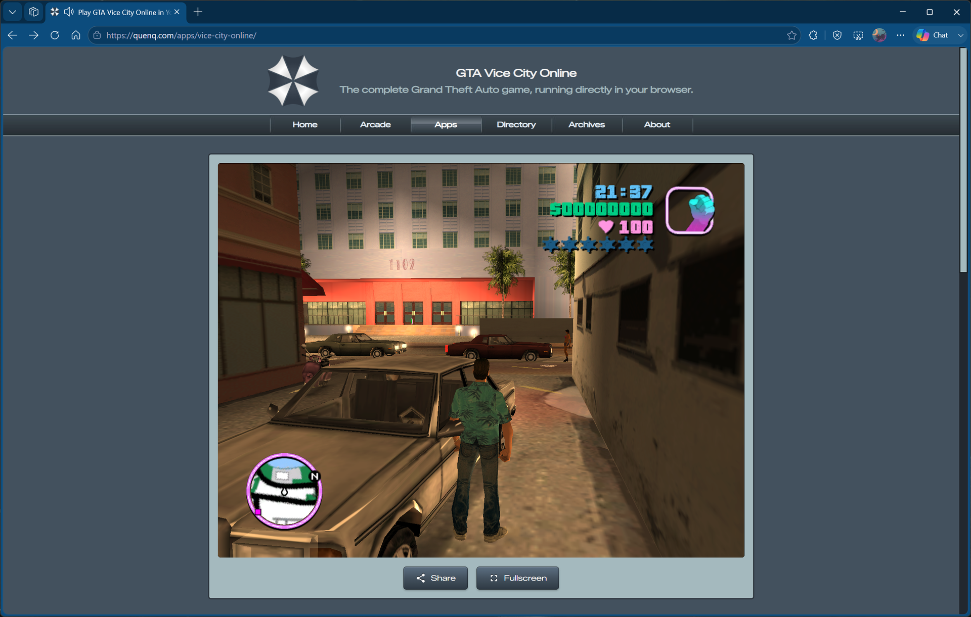 Efsane Geri Döndü: GTA Vice City ve GTA III Artık Tarayıcıda! 100 FPS'nin Üzerine Çıkıyor