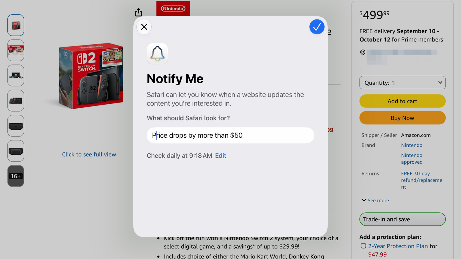Safari'nin Yeni Özelliğiyle Fiyat Düşüşlerini Anında Takip Edin: Notify Me Rehberi