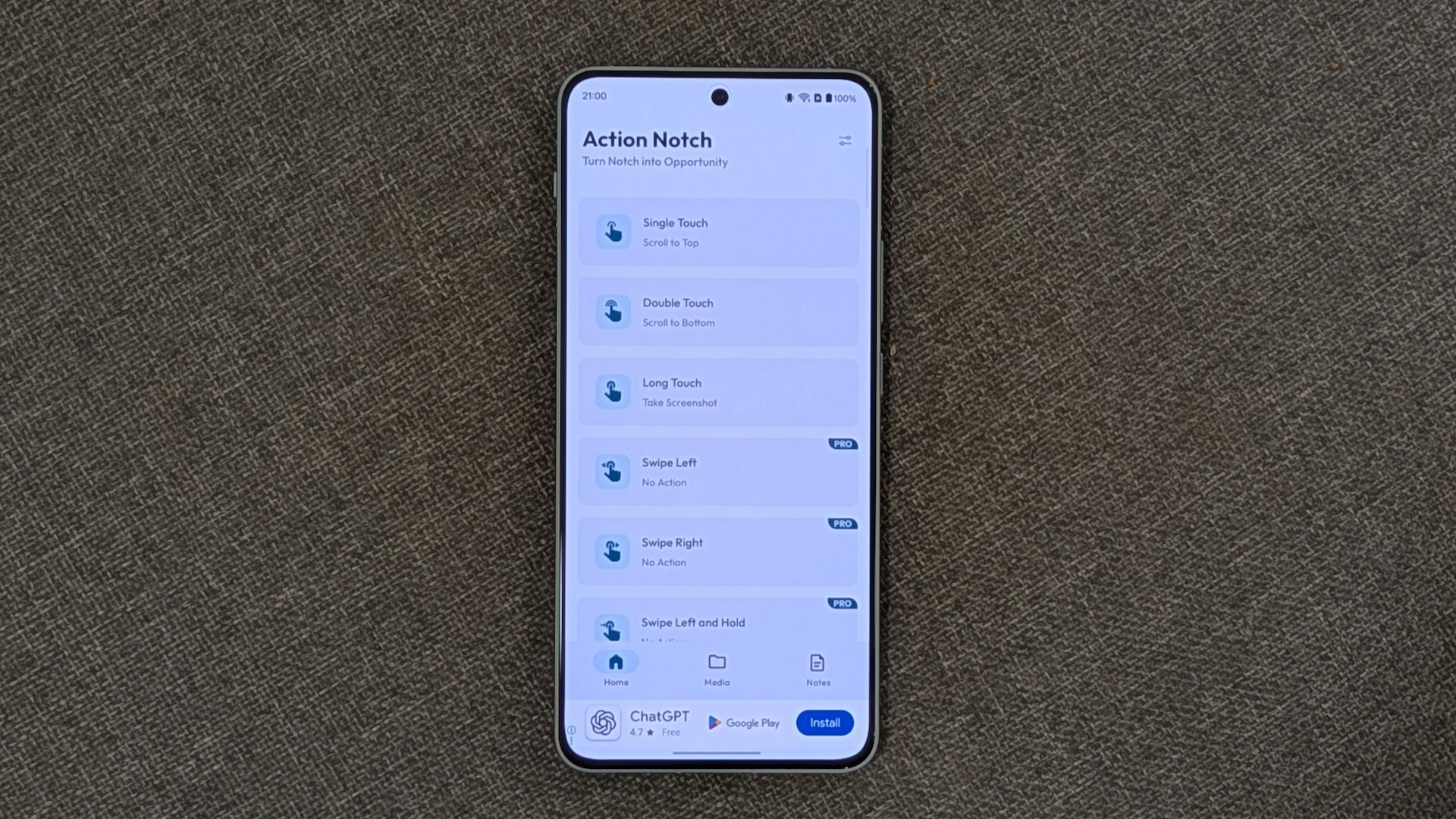 Android'deki çentik artık bir kısayol düğmesi: Action Notch ile tanışın