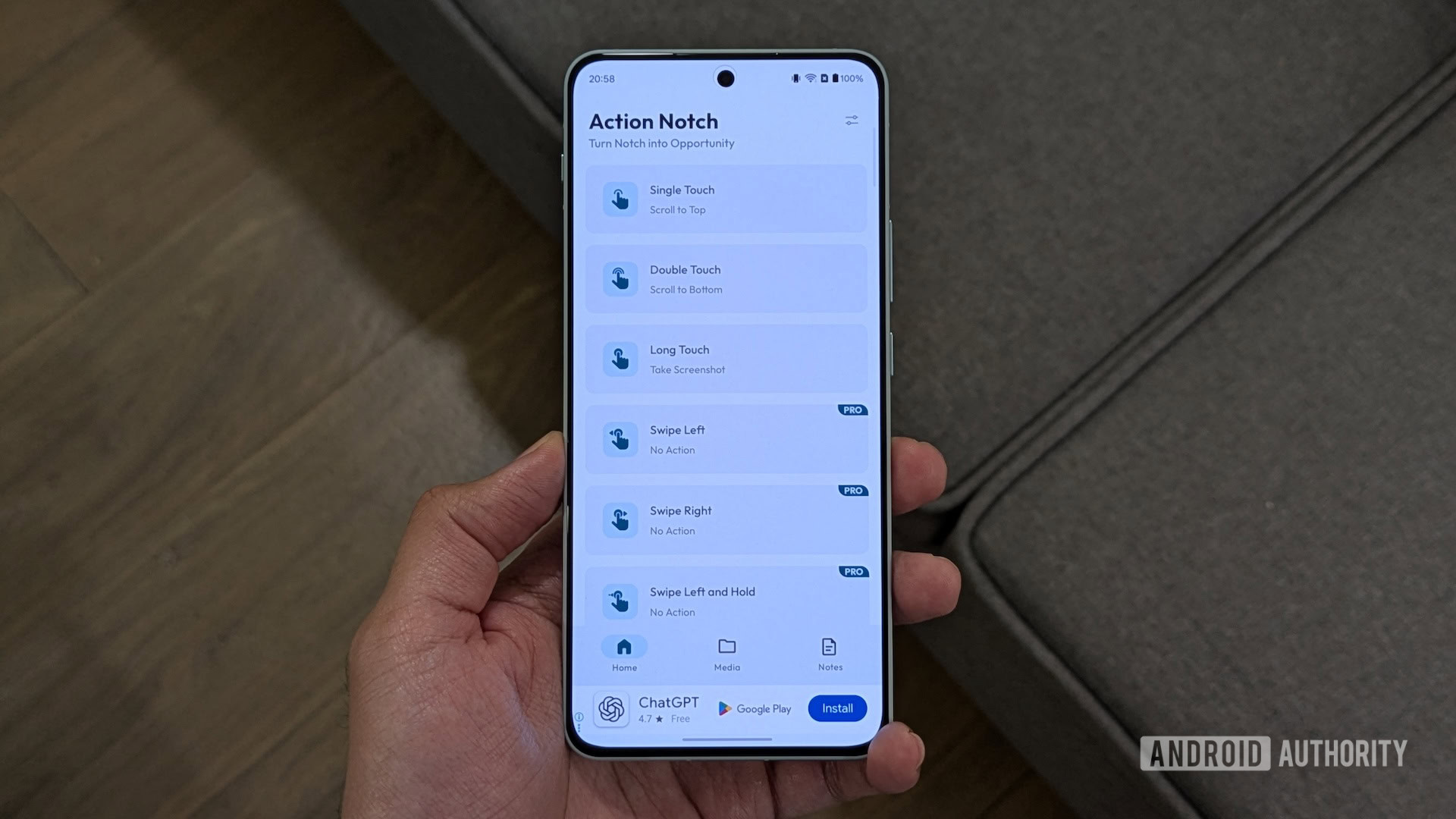 Android'deki çentik artık bir kısayol düğmesi: Action Notch ile tanışın