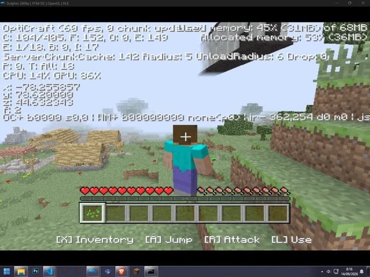 Minecraft, 25 Yıllık PS2'ye Taşındı: 32MB RAM'de 30 FPS!