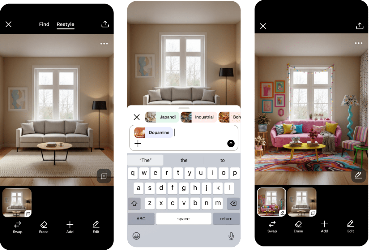 Pinterest'ten Yapay Zeka Hamlesi: Restyle ile Odanızı Saniyeler İçinde Yeniden Tasarlayın