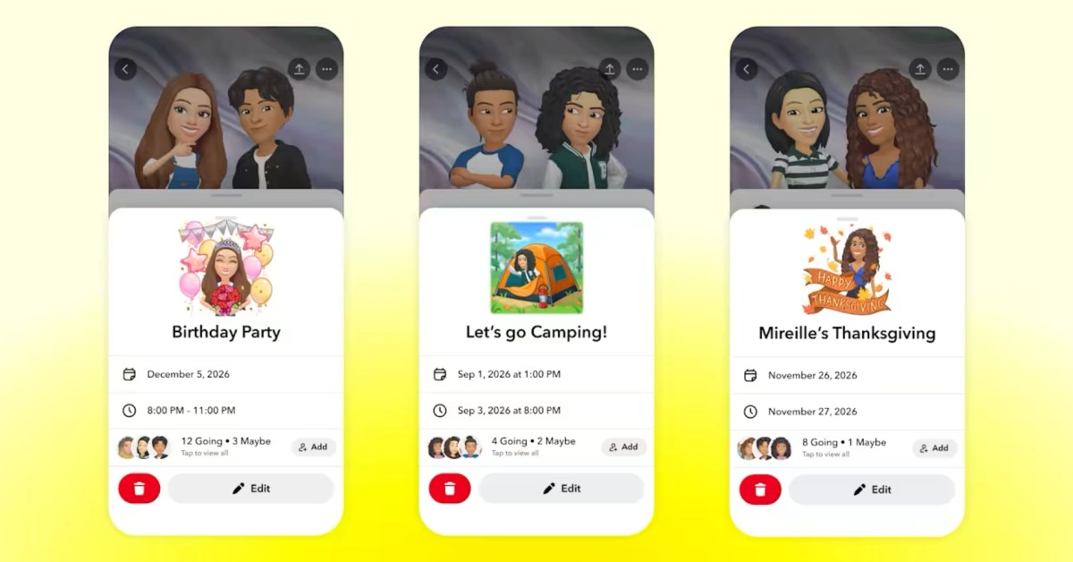 Snapchat'ten Yeni Özellik: Arkadaşlarla Gerçek Hayatta Buluşmayı Kolaylaştıran 'Plans'
