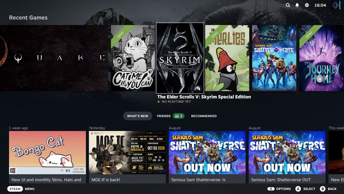 Steam Beta Güncellemesi: Big Picture ve Steam Deck'e 'Big Art' Modu Geliyor