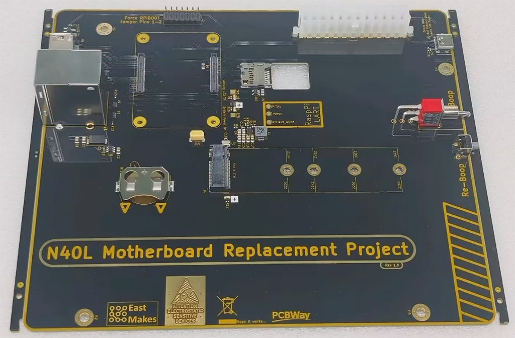 15 Yıllık Sunucuya Kendi Anakartını Yaptı: Raspberry Pi CM5 ile NVMe ve USB 3.0