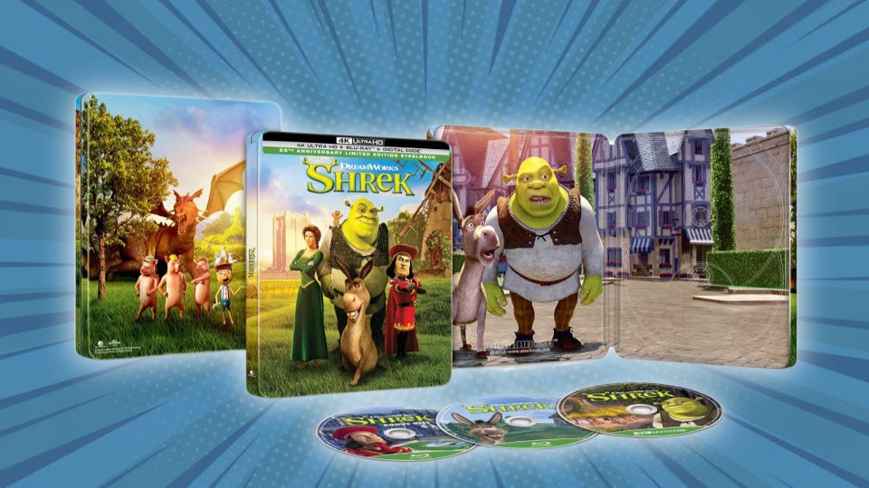 Shrek 25. Yıl Özel 4K Steelbook ile Geri Dönüyor: İşte Tüm Detaylar