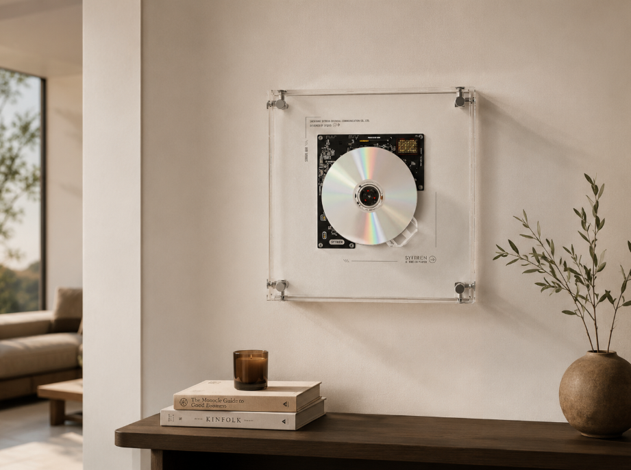 Şeffaf Duvar Tipi CD Çalar Kickstarter'da 540 Bin Doları Aştı: 109 Dolarlık Syitren RM1